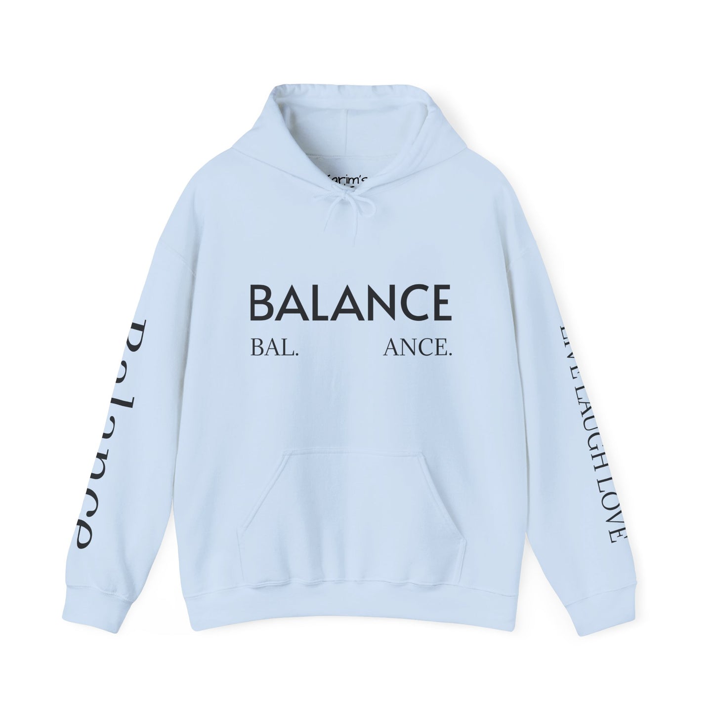 Balance Unisex Heavy Blend™ Hoodie - Live Laugh Love Design