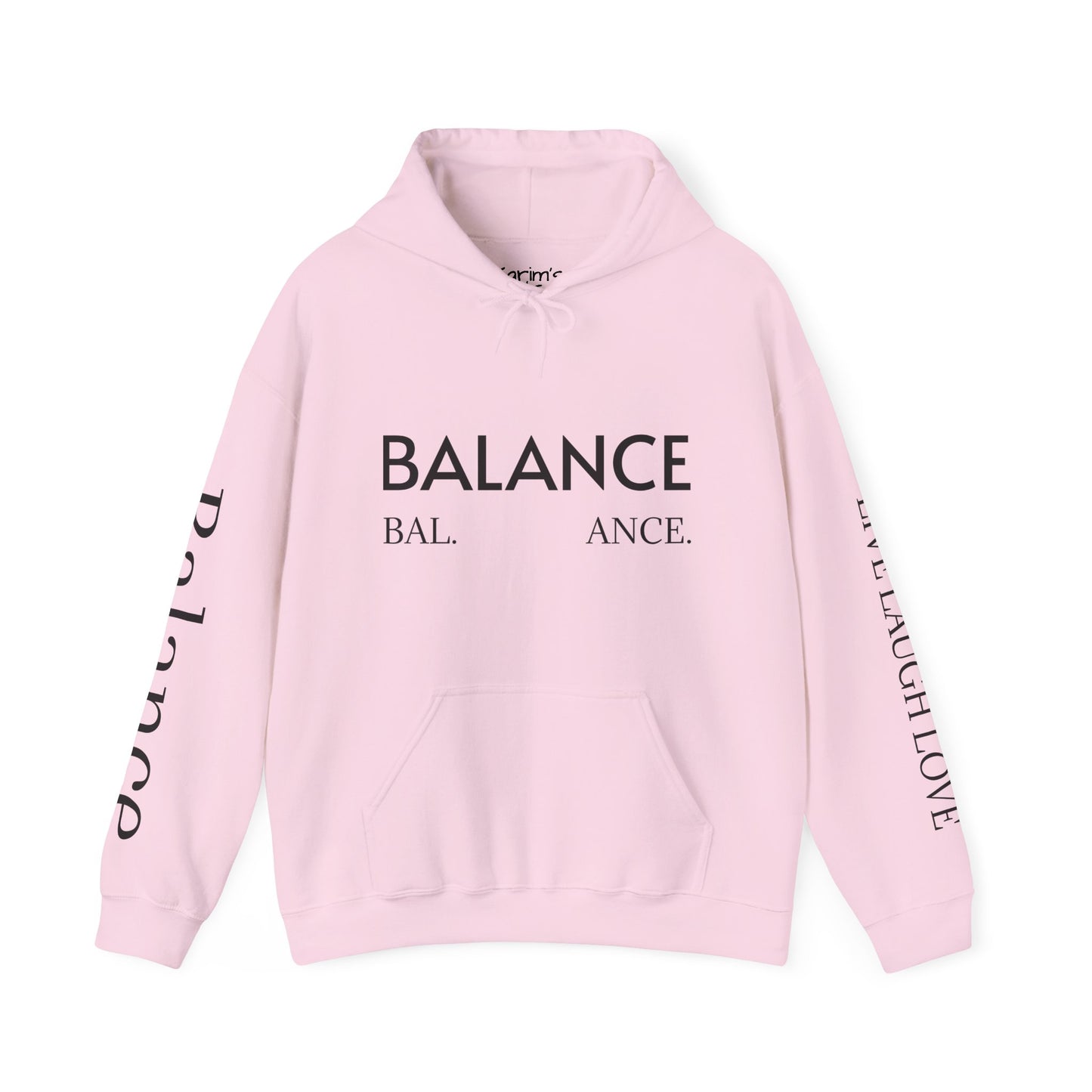 Balance Unisex Heavy Blend™ Hoodie - Live Laugh Love Design