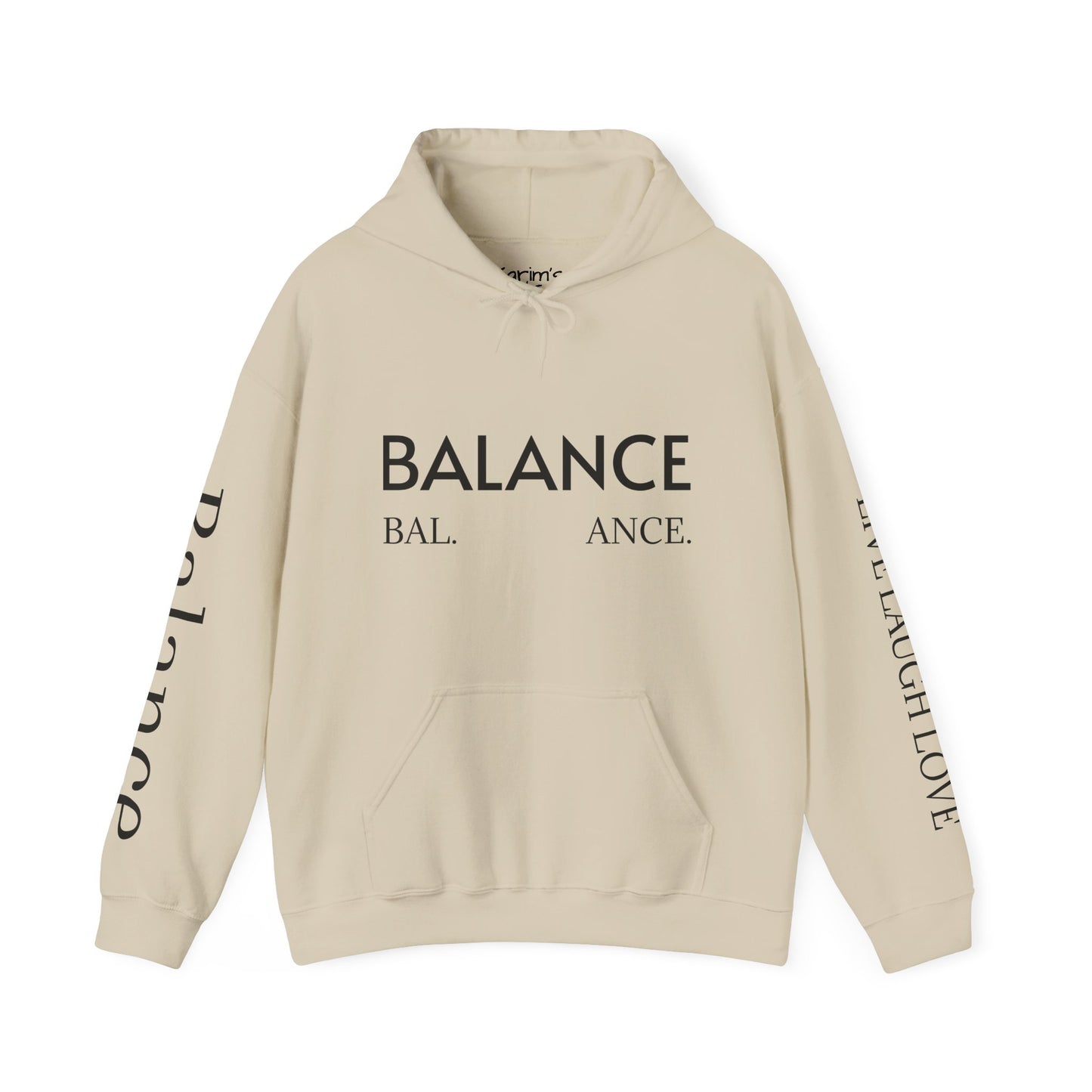 Balance Unisex Heavy Blend™ Hoodie - Live Laugh Love Design